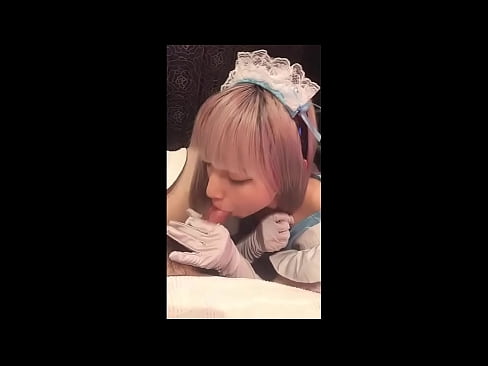 ❤️ Japanski idol [mayuka], kostim francuske služavke, 1. dio, pušenje i drkanje losionom ️ Kvalitetan seks kod nas